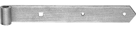 Pollmann®Baubeschläge Ladenband Rolle Ø 13 mm Länge 800 mm, feuerverzinkt, 2 Stück