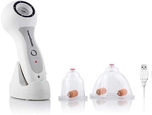 InnovaGoods Presoterapia para casa, masajeador anticelulitico por succión, presoterapia para una piel firme, masajeador piernas, caderas, glúteos y abdomen, masajeador con Intensidad regulable.
