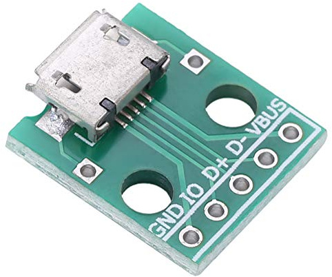 Keenso Micro USB Buchse 10 Stück Micro USB Buchse Micro USB Breakout Board 5 Pin USB DIP Adapter