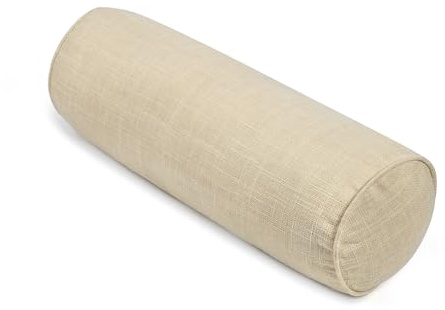 FINEASY Round Neck Pillow Roll Cervical Support Pillows Neck Pain Relief Cylinder Bolster Pillows with Removable Washable Cover for Sleeping/Chair/Car/Sofa…