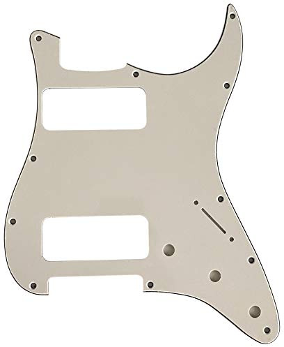 Passend für Fender Stratocaster 2 P90 Pickup Stratocaster Gitarren-Schlagbrett (3-lagig, weiß)