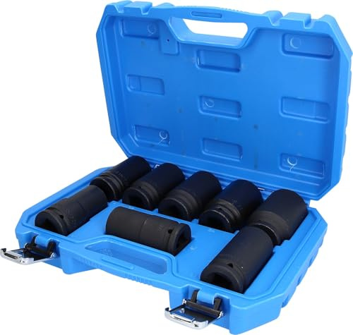 BRILLIANT TOOLS BT025600 3/4 Zoll Kraft-Stecknuss-Satz, Sechskant, 8- tlg, lang, 24-36 mm [Powered by KS TOOLS]