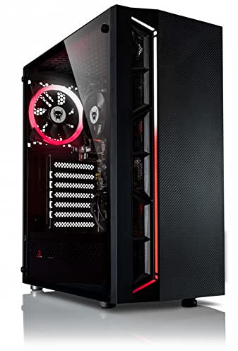 BEASTCOM Q3 | Essential Gaming | Unité Centrale Ordinateur Gamer | AMD Quad Core 4X 3,80Ghz | 8Go RAM | 256Go SSD | 4K Graphique Radeon R7 | HDMI | USB 3.2 | WiFi | Windows 11 Pro