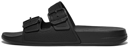 Fitflop Women's Iqushion Iridescent Two-bar Buckle SlidesSlide Sandal