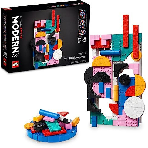LEGO Art Modern Art 31210 Build & Display Home Decor Abstraktes Wandkunst-Set, Geburtstagsgeschenkidee für künstlerische Menschen, Set für Jugendliche oder Erwachsene, die Hobbys genießen