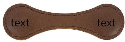 Meliyya Magnetisches Lesezeichen mit Namen/Text/Mustern Gravur, Personalisierte Geschenke Retro Leder Lesezeichen für Buchliebhaber Leser Lehrer Freunde, Hellbraun