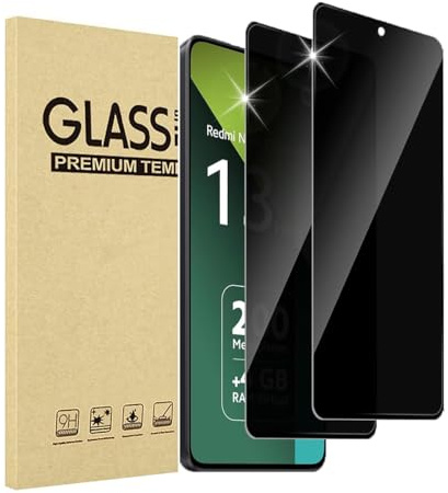JMDZDL Schutzfolie für Xiaomi Redmi Note 13 Pro 5G Sichtschutz, [2 Stück] Privatsphäre Schutzglasfolie für Redmi Note 13 Pro 5G Privacy Displayschutzfolie 9H Härte Anti-Spy Gehärtetes Glas Folie