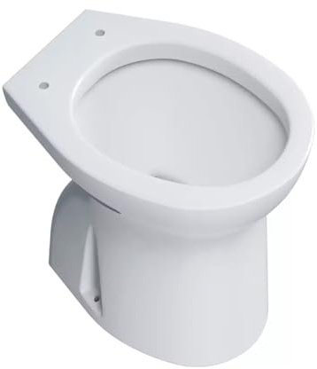BARBOTTINA Vaso wc a terra con scarico a pavimento in ceramica bianca serie orchidea