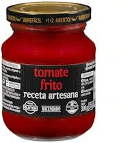 Tomate frito receta artesana Hacendado con aceite de oliva Tarro 300 g Pack 2