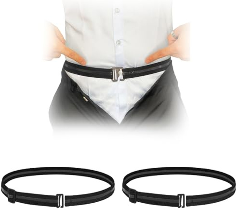 CULEO Bretelle Uomo Regge Camicie Uomo 2 Bretelle Elastiche Regolabile Antiscivolo Per Camicia Ideale Per Business Ufficio Matrimonio E Un Look impeccabile (nero)