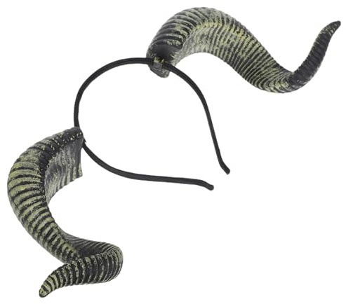 Didiseaon Detachable RAM Horns Hair Hoop for Halloween Cosplay Events and Themed Parties Comfortable PU Material Lightweight Design Versatile Hair Accessories