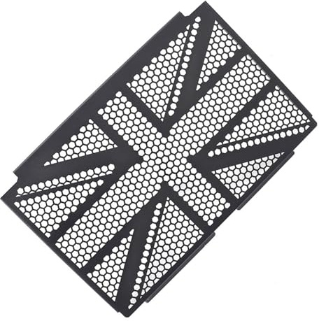 Protector de radiador de metal ligero para motocicleta, resistente a la distorsión del calor, protector de rejilla para Trident660 Strong Motocicleta, color negro