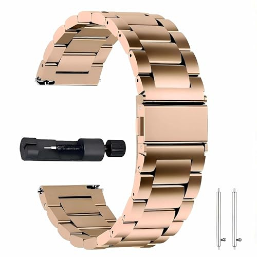 GoodZwetch 22 mm armband för Garmin Venu 2/3/Forerunner 970/570/265/255 Music, rostfritt stål, ersättningsarmband för herrar och damer, armband för Garmin Darth Vader/First Avenger, 22 mm, Rostfritt