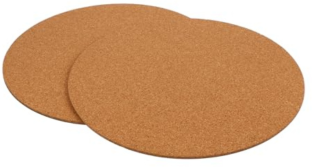 jojofuny 2 pièces sous-Plat pour Pots de Fleurs Liège Naturel Lot de Coussinets Végétaux Étanches Protection pour Surfaces Intérieures et Extérieures