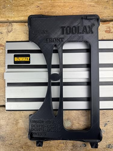 TOOLAX Guide Rail Adapter Base – Cut Perfect 45° & 90° Angles Compatible with Dewalt Circular Saws (DCS570, DWE575, DCS575, DCS578, DCS573) Made for Dewalt Guide Rails