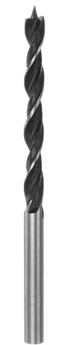 sourcing map Brad Point Drill Bits 5mm(13/64) Dia Straight Round Shank Drill Metric Brad Point 1.26 Drilling Depth Spiral Twist Drill Bits for Carpenter Woodworking Plastic Rubber