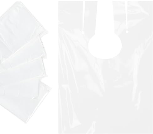 AOVNA 100 Pcs Hairdressing Cape Anti-staining Salon Hair Hairdressing Gown Barber Cape Plastic Waterproof Salon Barber Hair Cutting Shoulder Capes for Hair Styling Cutting Coloring