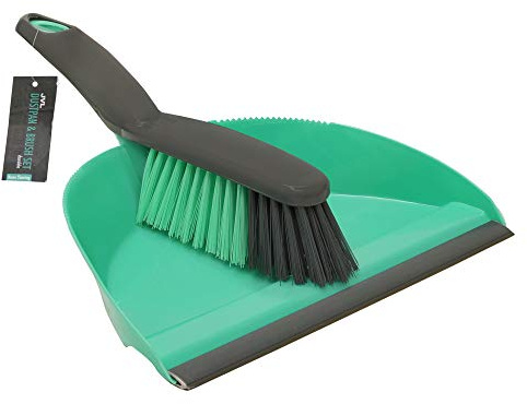 JVL Dustpan and Bristle Brush Set