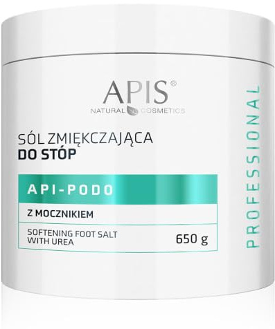 APIS API-PODO peeling detergente per piedi con sale del Mar Morto e lava vulcanica | Assistenza podologica | 700 gr