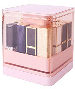 Rangement Rouge à Lèvres avec couvercle de presse Maquillage Rouge à Lèvres Cosmétique Présentoir Stand Support Rangement (A)