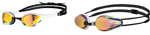 ARENA Unisex – Erwachsene Cobra Ultra Swipe Mr Swim Goggles, Mehrfarbig, 1 & Tracks Mirror Anti-Fog Wettkampf Schwimmbrille Unisex für Erwachsene, Schwimmbrille mit verspiegelten Gläsern
