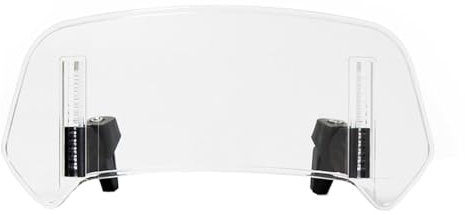 PUBIBD Motorrad Windabweiser Windschild für BMW C 400 2018-2024, Einstellbare Windschutzscheibe Spoiler, Clip-on Motorrad Bildschirm Deflektor Erweiterung Schild,36cm*14cm-Transparent