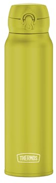 THERMOS ULTRALIGHT Thermosflasche 0,75 l, 20 h kalt, glowing green mat | 10 h heiß, Ultraleicht, absolut dicht, Edelstahl Sporttrinkflasche, für Wasser, Tee & stille Getränke, grün