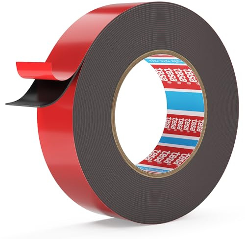 Emitever 6411 Heavy Duty Double Sided Tape - 15mm x 8.2m | High-Strength Adhesive Layer, Heat-Resistant, Waterproof, Leaves no Residue for Bonding, Decoration, Office