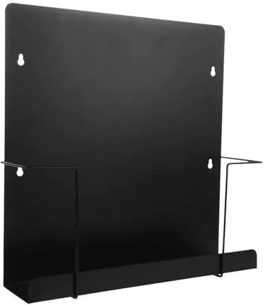 SZLIFE Espositore Porta Dischi in Vinile Moderno in Ferro, Porta Dischi in Vinile da Parete per File CD, casa, Ufficio, Camera da Letto