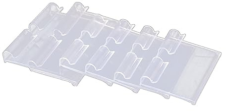 NUOBESTY Kunststoff Regal Etikettenhalter Preisschilder Premium PVC Transparent Preisschild für Supermarkt Mall Shop Shop (4,2 * 10 cm)
