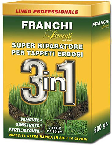 Riparatore Prato 3in1 - Sermenti Prato per Risemina con Concime e Terriccio per Rapida Ricrescita