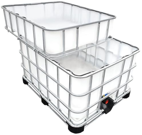 600/200l IBC Hochbeet Neuwertig/Rebottled Modern Farming Speicher Solo