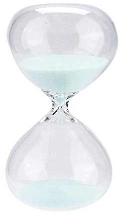 Reloj de Arena, 15 Minutos Reloj de Arena en Forma de Cilindro Temporizador de Arena Cristal de Arena Adorno de Escritorio Regalo de cumpleaños