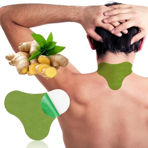 ishancare Neck Pain Relief Patches, 24Pcs Natural Warming Herbal Plaster Heat Patches, 8 Hours Deep Heating Extra Strength Joint Pain Relieving Patch for Neck, Knee, Back, Shoulder