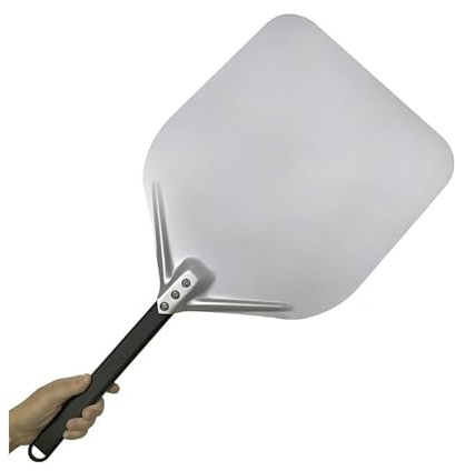 RaamKa Pelle Pizza 1 Pcs 12 14 Inch Big Long Aluminum Pizza Shovel Peel With Long Handle Accessorie Pizza Paddle Spatula Nonstick Round Pan Baking Turner Pelle A Pizza (Color : 12inch 56cm S)