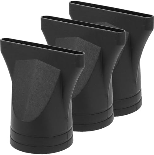 DOITOOL Ugelli Diffusori Per Asciugacapelli 3 Pezzi Nero 2.95X2.95X1.77In Ricambio Universale Accessori Per Styling Parrucchieri Strumento Professionale Per Cura Dei Capelli
