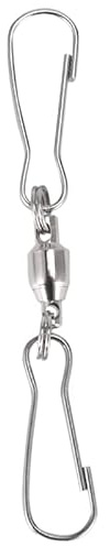 Yheonver 8 Pack Double Clip Swivel Hooks for Wind Spinners, Windsock, Bird Feeders, Wind Chimes Crystal Twisters