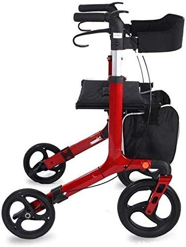 Rollator Lauflernhilfe mit Sitz und Tasche, Lauflernhilfe Leichtgewicht Gehgestell Mobilitätshilfen klappbar