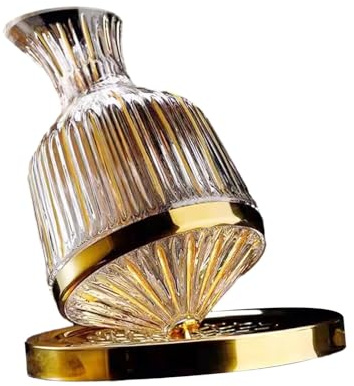 Generic Decanter per Vino Aeratore per Vino Rotante a 360 Gradi per Regalo di Compleanno di Nozze