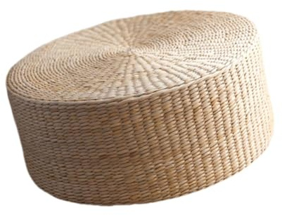 Milageto Cuscino da Meditazione Cuscino da Pavimento Tatami Tappetino da Yoga Comodo Cuscino da Seduta Cuscino da Pavimento in Tifa per l'arredamento del, 30x20 cm