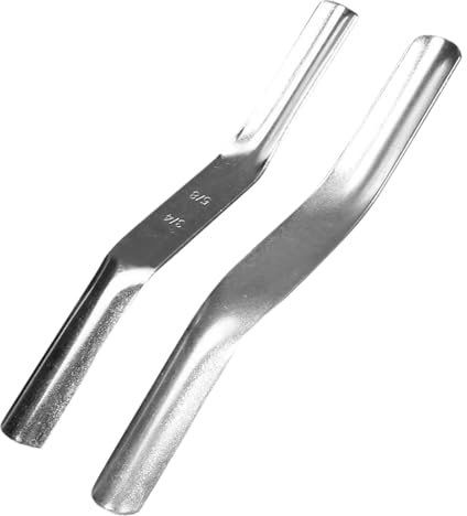 2 PCS 1/2inch X 5/8inch Brick Jointer,Marshalltown Jointer,Bricklaying Tools,Pointing Trowel,Marshalltown Jointer,Barrel Jointer Bricklaying,Brick Pointing Tools,Bricklaying Profiles(9.84x0.98inch)