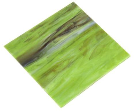 QUARKZMAN Glasmosaikfliese 3,9 Zoll x 3,9 Zoll Armee-Grün Glasplatten für Bastelarbeiten DIY, Kunstprojekt