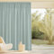 PONY DANCE Cortinas 3 Metros Rusticas con Ganchos para Rieles, Visillos Semi Opacas de Lino para Salon/Dormitorio 1 Panel,300x245cm,Verde Salvia