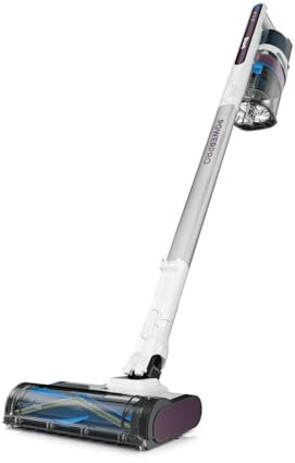 Shark PowerPro Cordless Stick Vacuum Cleaner, Anti Hair Wrap, FloorDetect Tech, Anti-Allergen, Up to 50min Runtime, XL Dust Cup, Handheld Mode, Crevice & Upholstery Tool, Silver/Mauve IZ370UK