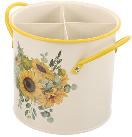 Organizador de Utensilios de Cocina para Palillos de Hierro Galvanizado | Decorativo y Reutilizable, Espacio Suficiente, Apto para Cocina Doméstica y Uso en Casa