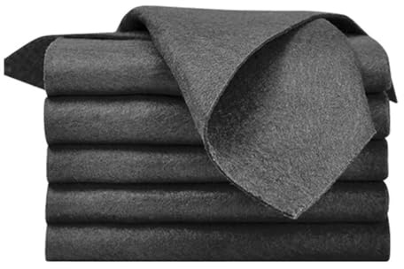 Trapo Mágico para Limpiar Vidrios, Paño de Limpieza Mágico Grueso, Reutilizable Paño Magico Trapos de Microfibra, para Cocina, Ventanas, Coche, Vidrio (5piezas)