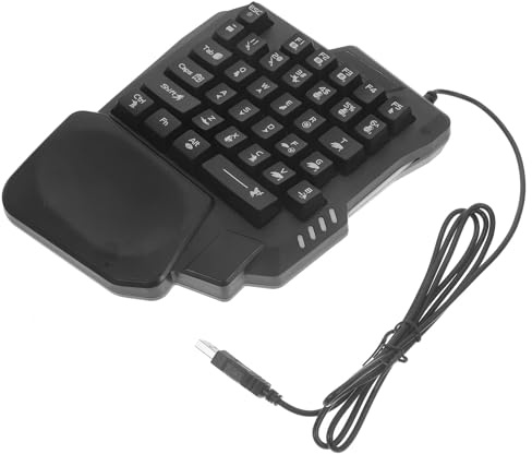 LIFKICH Clavier de Jeu K1 à 35 Touches, Effet Mécanique, Rétroéclairé Noir | ABS Compact, Installation Simple, Usage Précis, pour Chambre et Maison, Adapté aux Jeunes Joueurs
