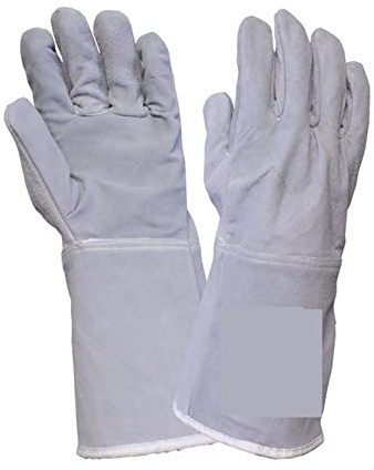 Mandil soldador, Guantes de soldadura Los guantes de soldador espesan y alargan los guantes resistentes al calor resistentes al desgaste guantes resistentes a la soldadura por calor