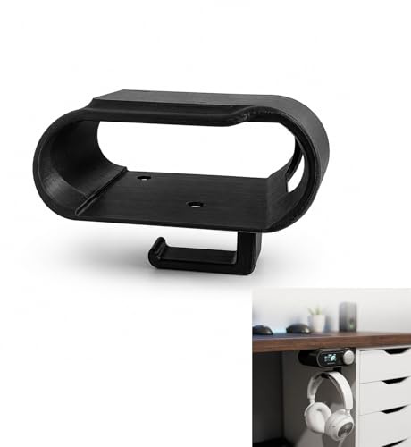 Mingzhuc Untertisch Halterung kompatibel mit SteelSeries Arctis Nova Pro Wireless, Kopfhörerhalter Headset Halterung für Schreibtisch Gaming Setup, Halter für Base Station, Schwarz