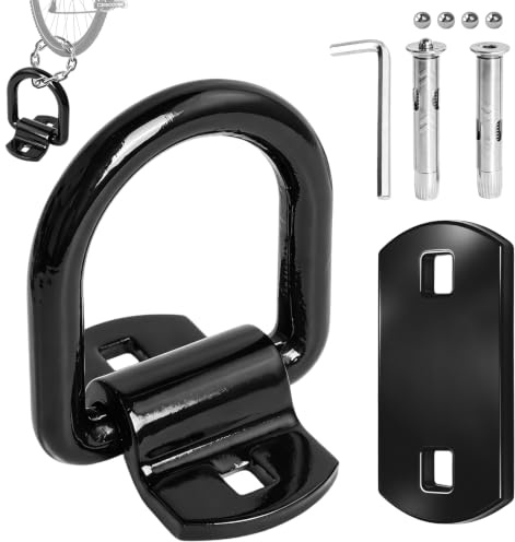 Anclaje de Suelo de Pared Anclaje Pared para Candado Moto Suelo Moto para Cadena Seguridad Fijación Antirrobo Pared Garaje para Asegurar Motocicletas Bicicletas Scooters y Remolques